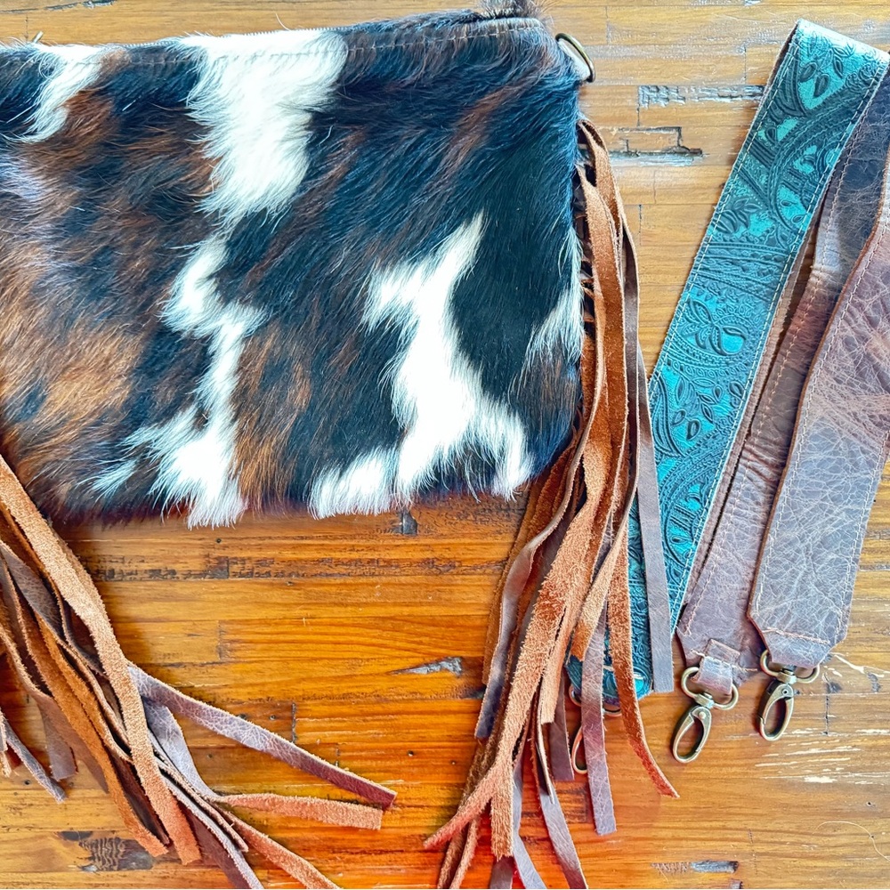 Cowhide Fringe all leather Bag